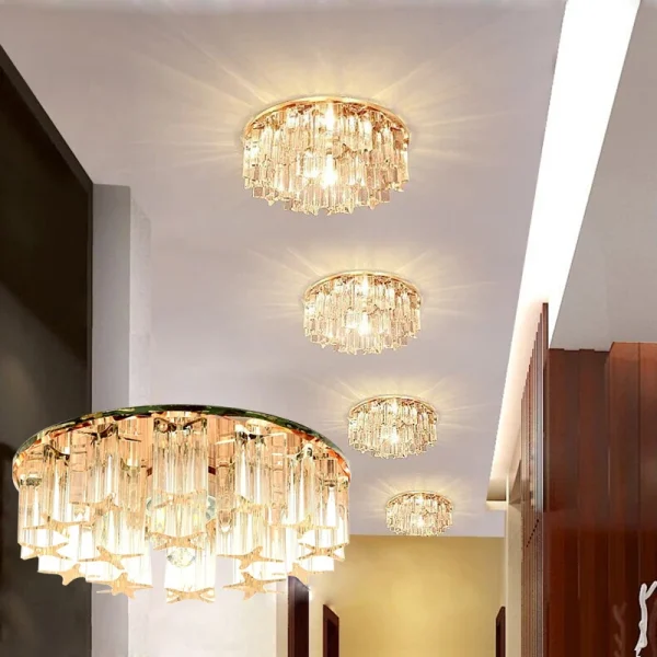 LAIMAIK Crystal LED Ceiling Light 3W 5W AC90-260V Modern LED Crystal Lamp