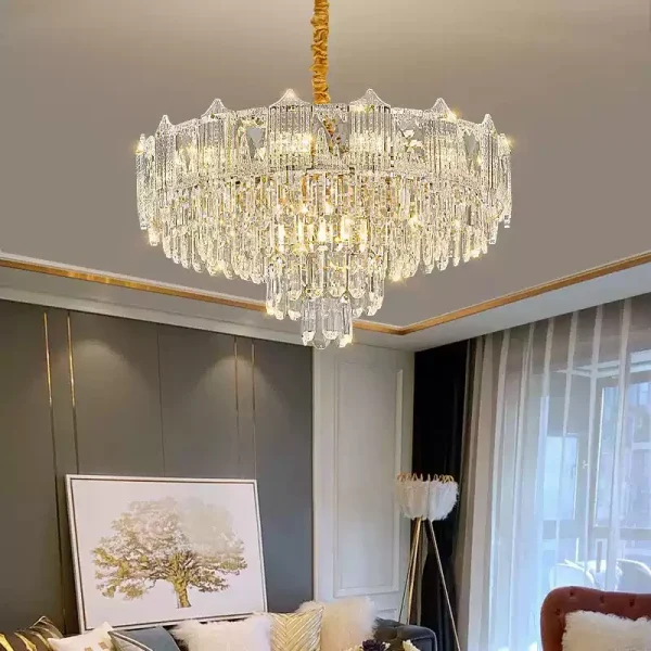 Crystal  Light Postmodern Simple And Elegant Atmospheric Luxury Bedroom Light